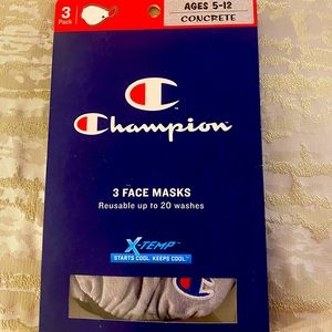 Champion face masks.